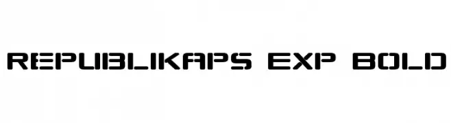Republikaps Exp Bold  Frei Schriftart Herunterladen