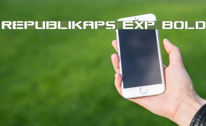 Republikaps Exp Bold Font examples