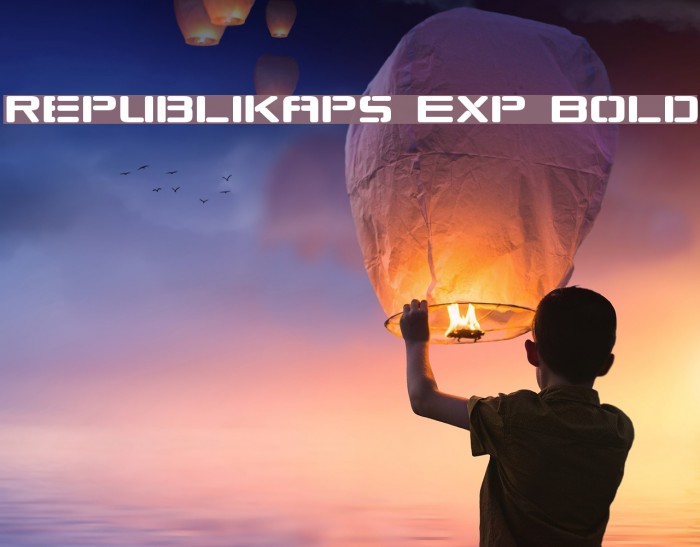 Republikaps Exp Bold Font examples