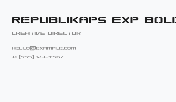 Republikaps Exp Bold Business Card