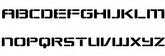 Republikaps Exp Bold Font LOWERCASE