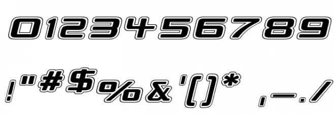 Republikaps Exp - College Italic Font OTHER CHARS