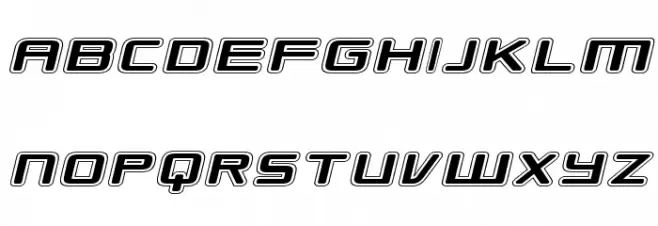 Republikaps Exp - College Italic Шрифта ВЕРХНИЙ