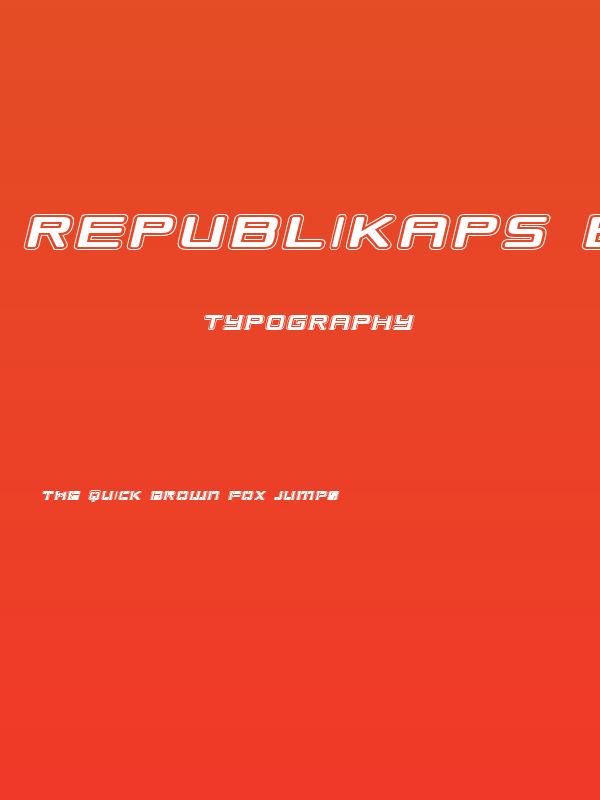Republikaps Exp - College Italic Poster
