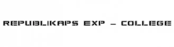 Republikaps Exp - College  フリーフォントのダウンロード