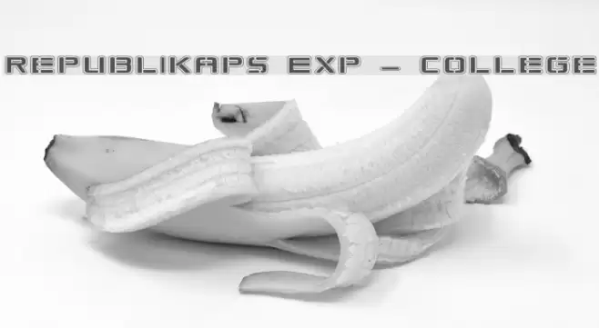 Republikaps Exp - College Font examples