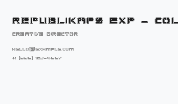 Republikaps Exp - College Business Card