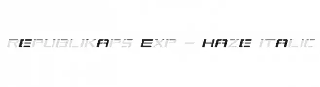 Republikaps Exp - Haze Italic  les polices de caractères gratuit tlcharger