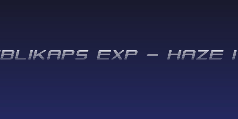 Republikaps Exp - Haze Italic Social Header