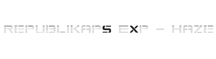 Republikaps Exp - Haze Шрифта