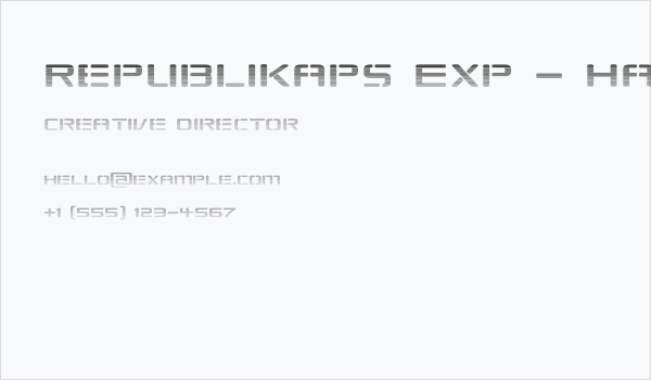 Republikaps Exp - Haze Business Card