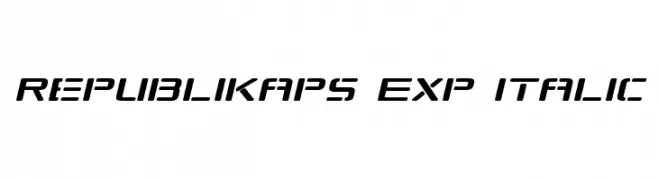Republikaps Exp Italic  baixar fontes gratis