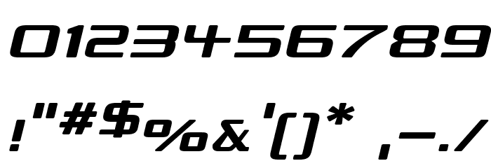 Republikaps Exp Italic Font OTHER CHARS