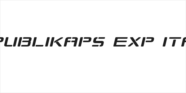 Republikaps Exp Italic Logo