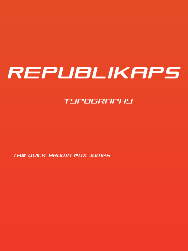 Republikaps Exp Italic Poster