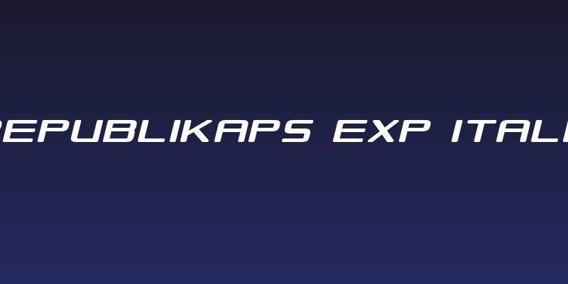 Republikaps Exp Italic Social Header