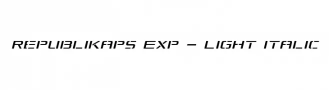 Republikaps Exp - Light Italic  baixar fontes gratis