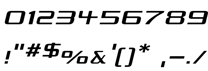 Republikaps Exp - Light Italic Font OTHER CHARS