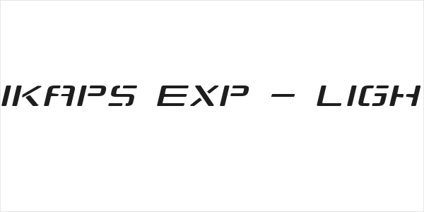 Republikaps Exp - Light Italic Logo