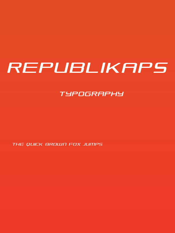 Republikaps Exp - Light Italic Poster