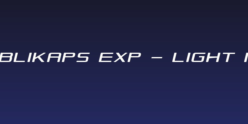 Republikaps Exp - Light Italic Social Header