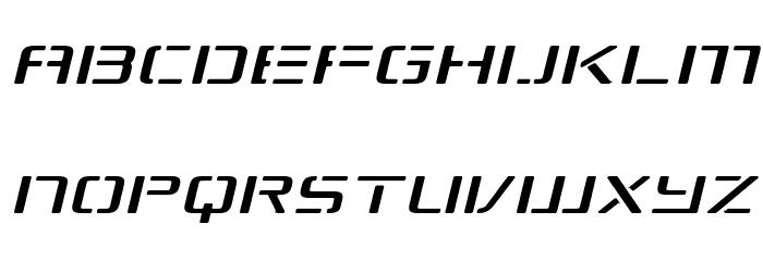 Republikaps Exp - Light Italic Font LOWERCASE