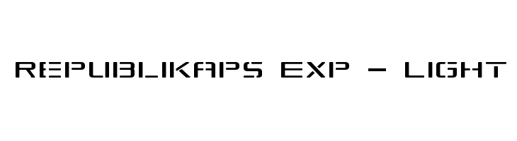 Republikaps Exp - Light Font