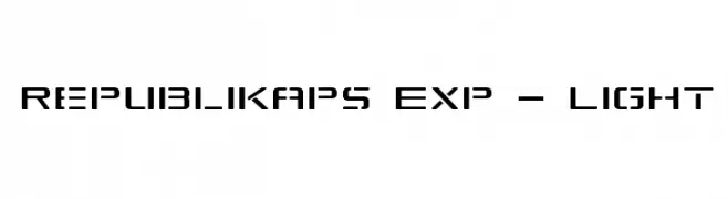 Republikaps Exp - Light  baixar fontes gratis