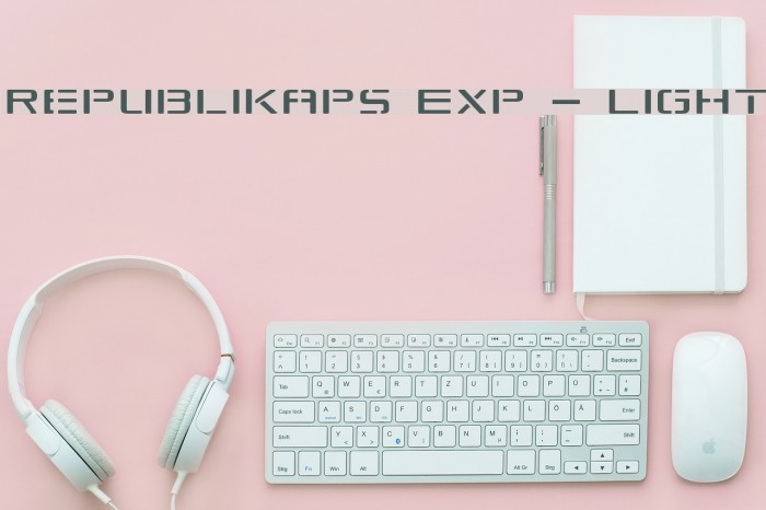Republikaps Exp - Light Font examples