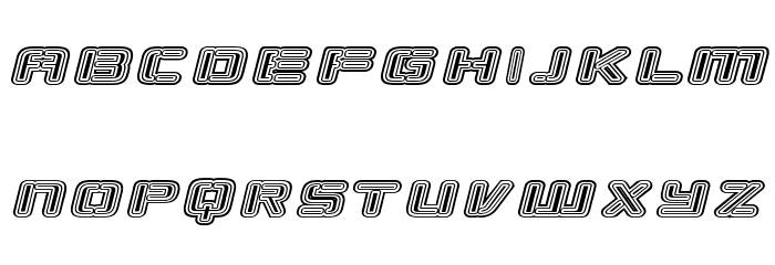 Republikaps Exp - Maze Italic Font LOWERCASE