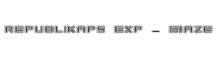 Republikaps Exp - Maze फ़ॉन्ट