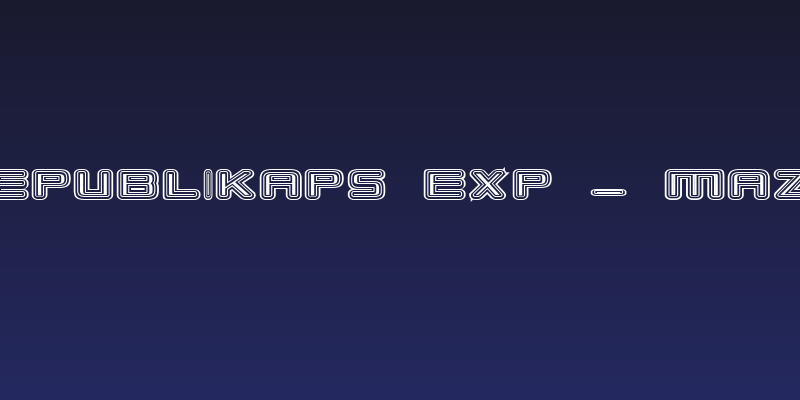 Republikaps Exp - Maze Social Header