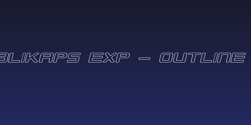 Republikaps Exp - Outline Italic Social Header