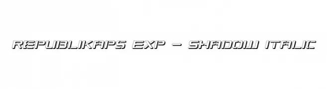 Republikaps Exp - Shadow Italic  baixar fontes gratis