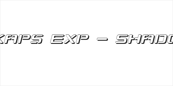 Republikaps Exp - Shadow Italic Logo
