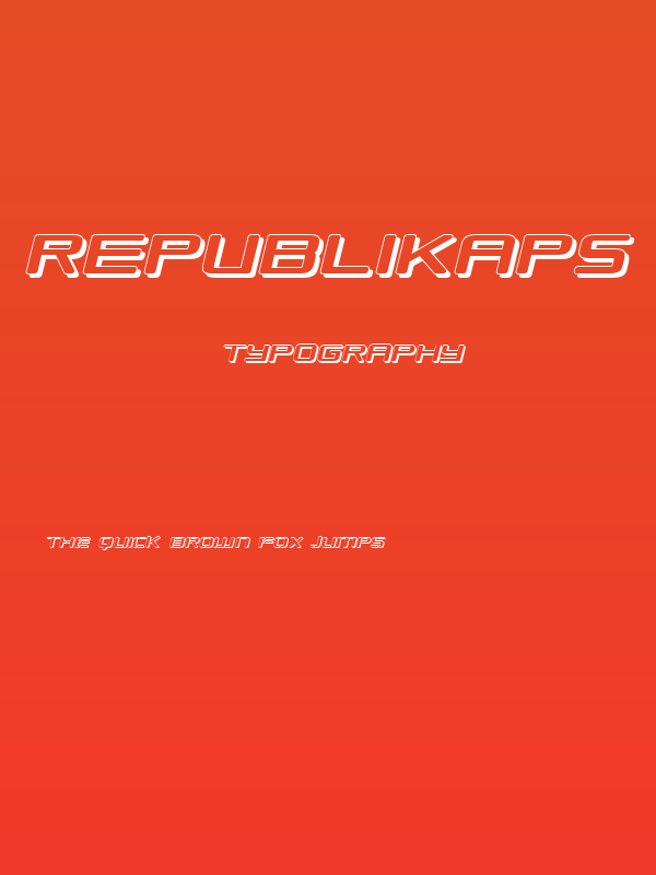 Republikaps Exp - Shadow Italic Poster