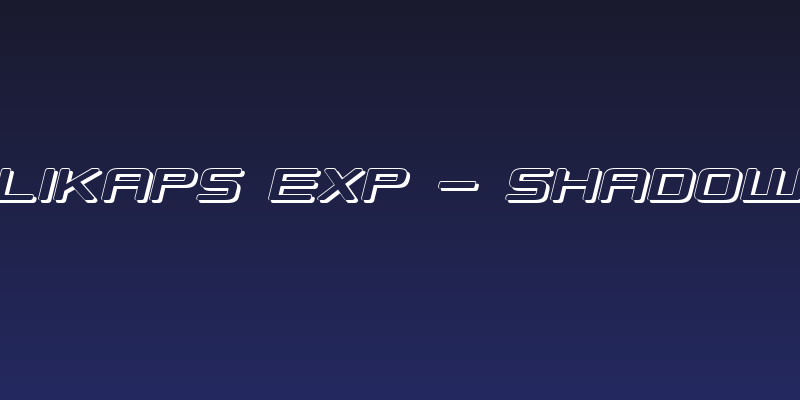 Republikaps Exp - Shadow Italic Social Header