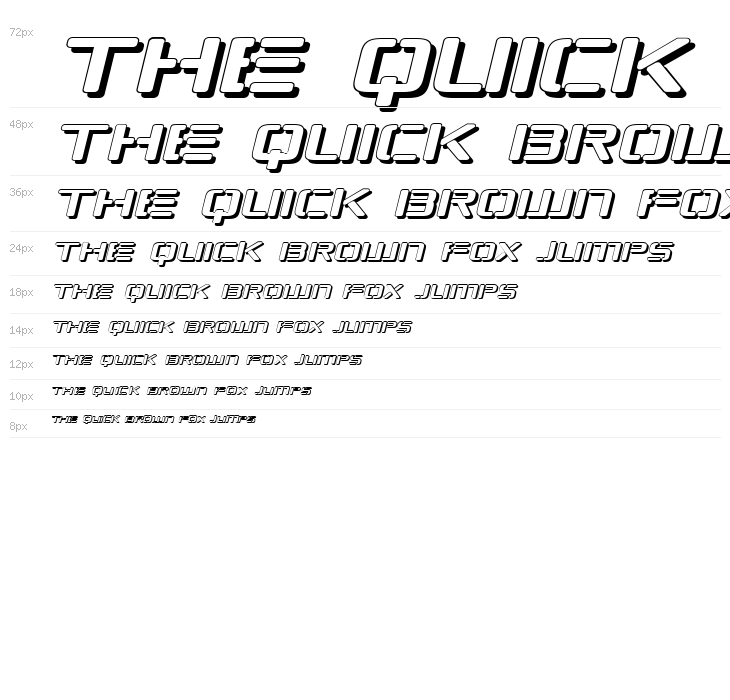 Republikaps Exp - Shadow Italic Waterfall