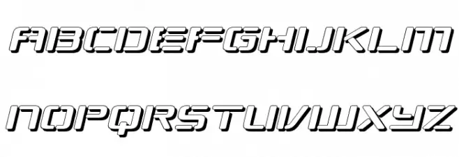 Republikaps Exp - Shadow Italic Polices MINUSCULES