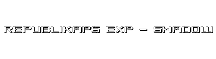 Republikaps Exp - Shadow  font caratteri gratis