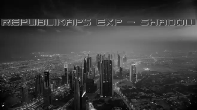 Republikaps Exp - Shadow Font examples
