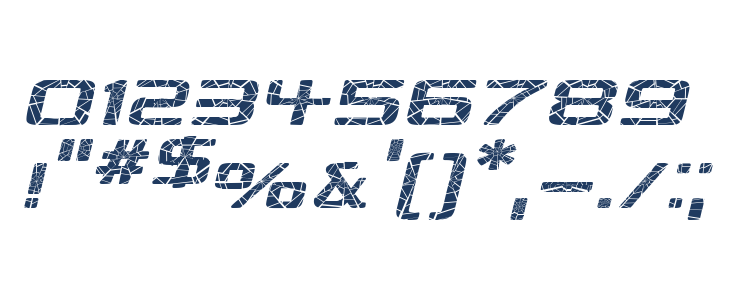 Republikaps Exp - Shatter Italic Other Characters