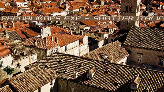 Republikaps Exp - Shatter Italic Example 2