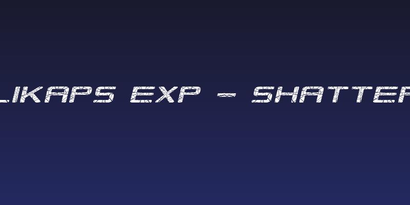 Republikaps Exp - Shatter Italic Social Header