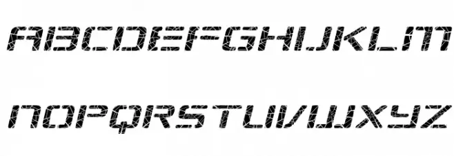 Republikaps Exp - Shatter Italic Polices MINUSCULES