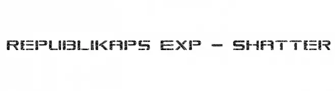 Republikaps Exp - Shatter  baixar fontes gratis