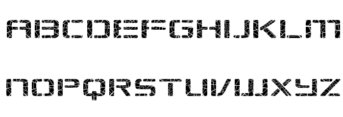 Republikaps Exp - Shatter Font LOWERCASE