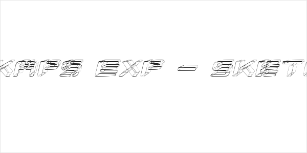 Republikaps Exp - Sketch Italic Logo