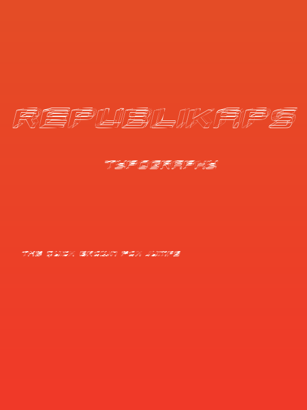 Republikaps Exp - Sketch Italic Poster