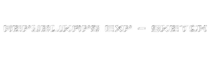 Republikaps Exp - Sketch Font